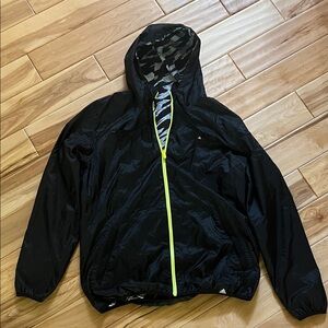 Adidas Men's Reversible Windbreaker with Neon Accents